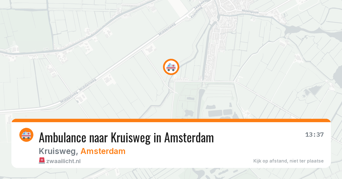 Ambulance naar Kruisweg in Amsterdam — 11 aug 2026