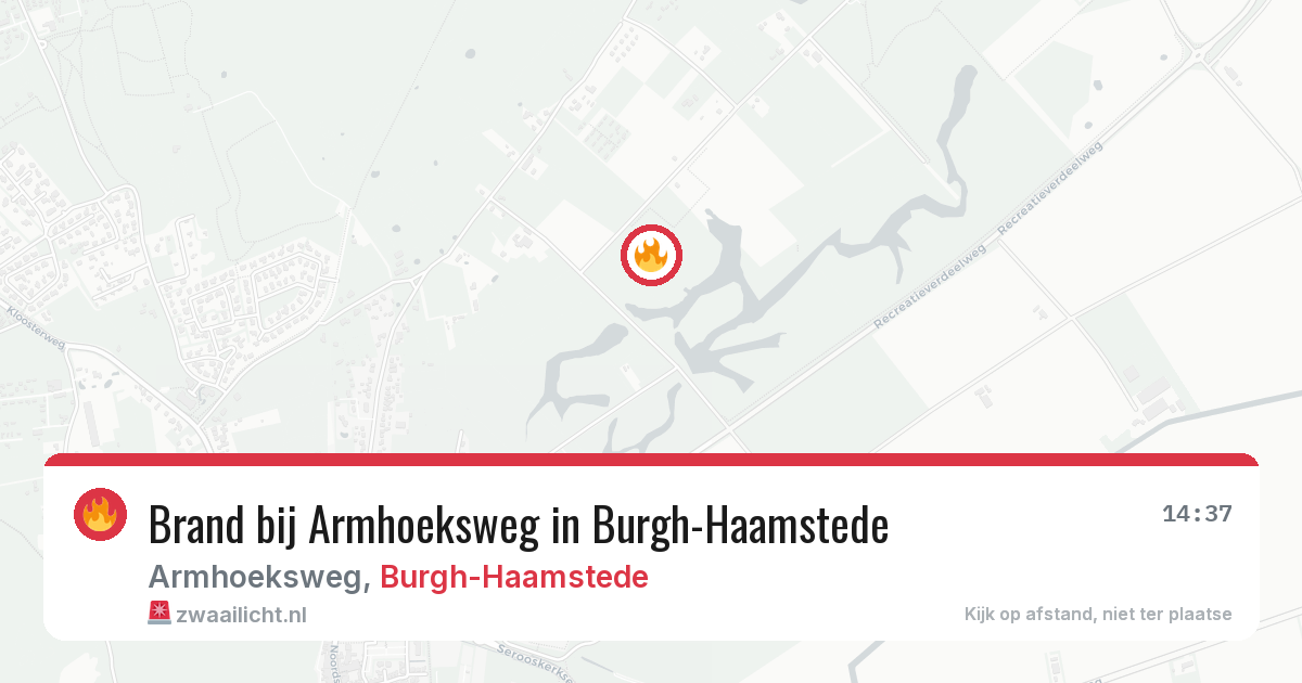 Brand bij Armhoeksweg in Burgh-Haamstede — 29 mei 2026