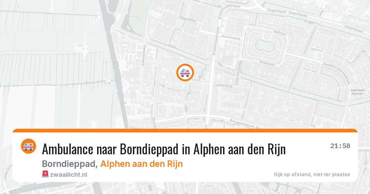 Ambulance naar Borndieppad in Alphen aan den Rijn — 2 jun 2026