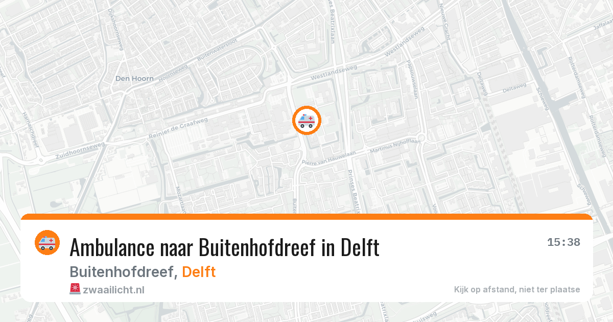 Ambulance naar Buitenhofdreef in Delft — 6 apr 2026