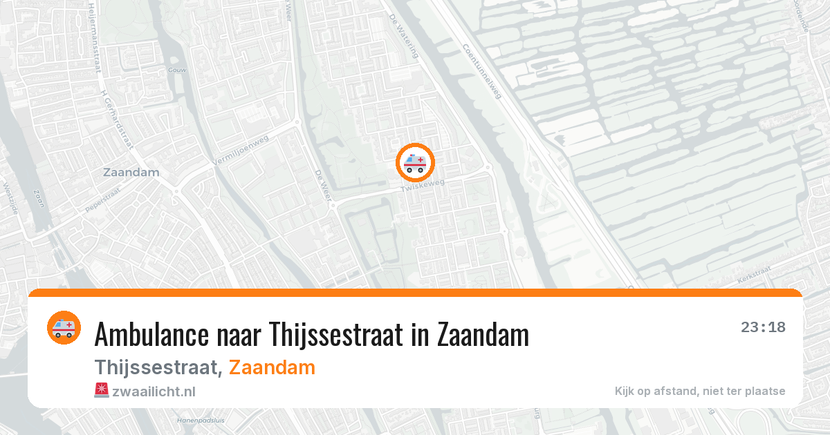 Ambulance naar Thijssestraat in Zaandam — 8 feb 2026