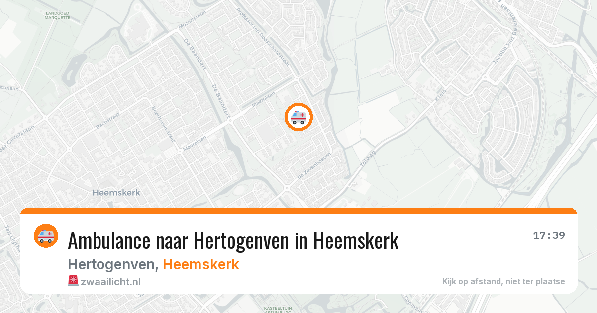 Ambulance naar Hertogenven in Heemskerk — 31 mei 2026