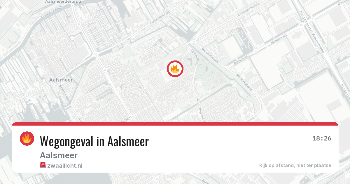 Wegongeval in Aalsmeer — 25 jun 2026