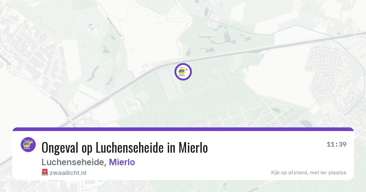 Ongeval op Luchenseheide in Mierlo — 8 apr 2026