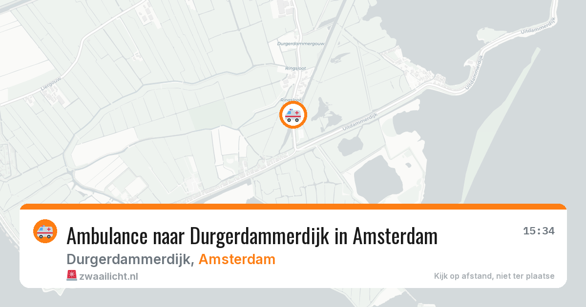 Ambulance naar Durgerdammerdijk in Amsterdam — 24 mei 2026