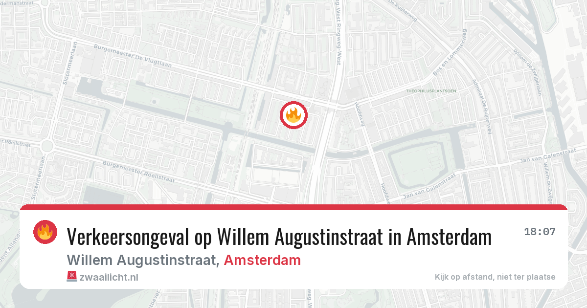 Verkeersongeval op Willem Augustinstraat in Amsterdam — 28 jun 2026