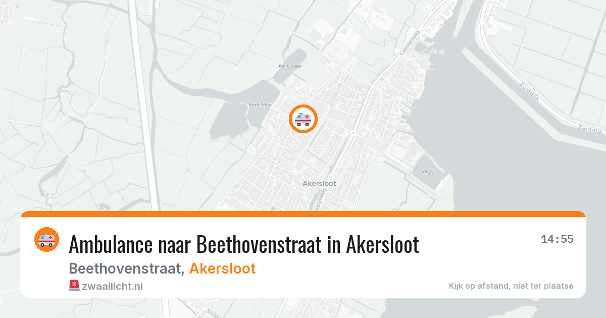 Ambulance naar Beethovenstraat in Akersloot — 21 mrt 2026