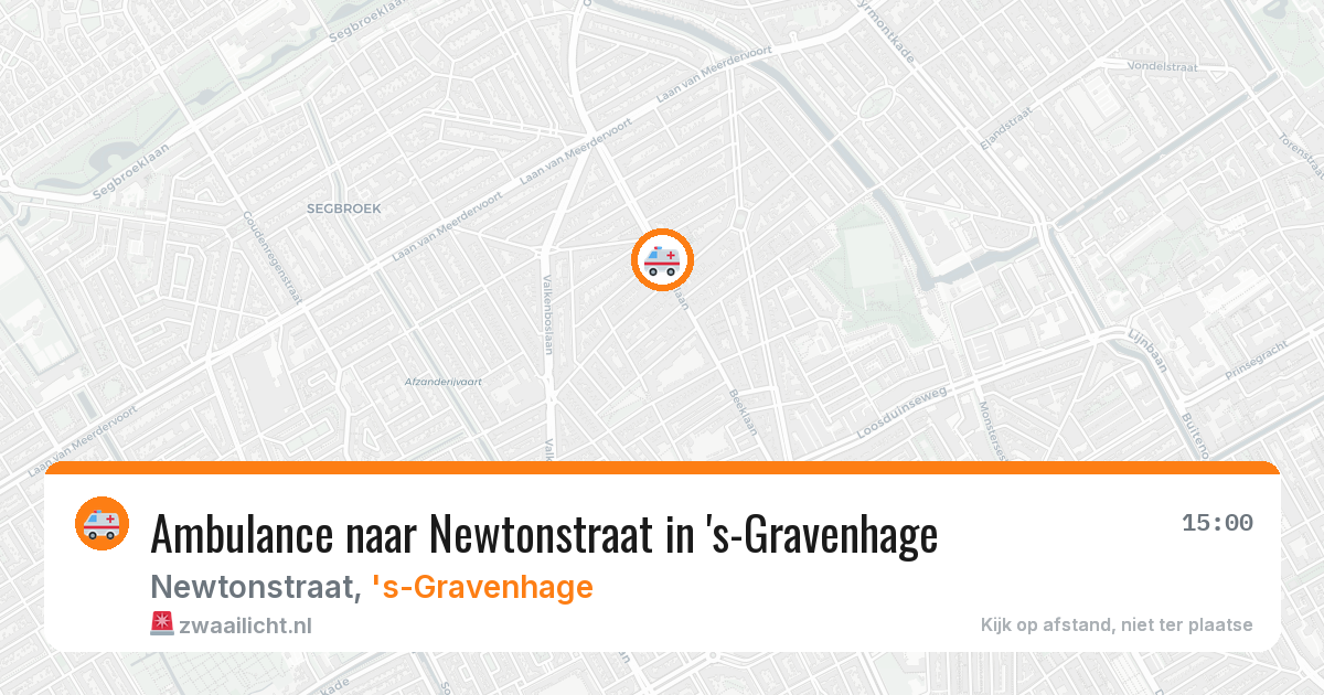Ambulance naar Newtonstraat in 's-Gravenhage — 13 feb 2026