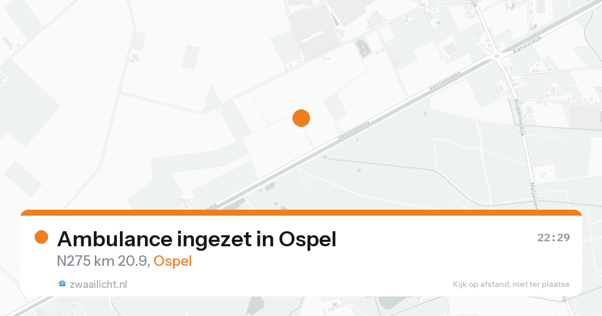 Ambulance ingezet in Ospel — 19 aug 2026
