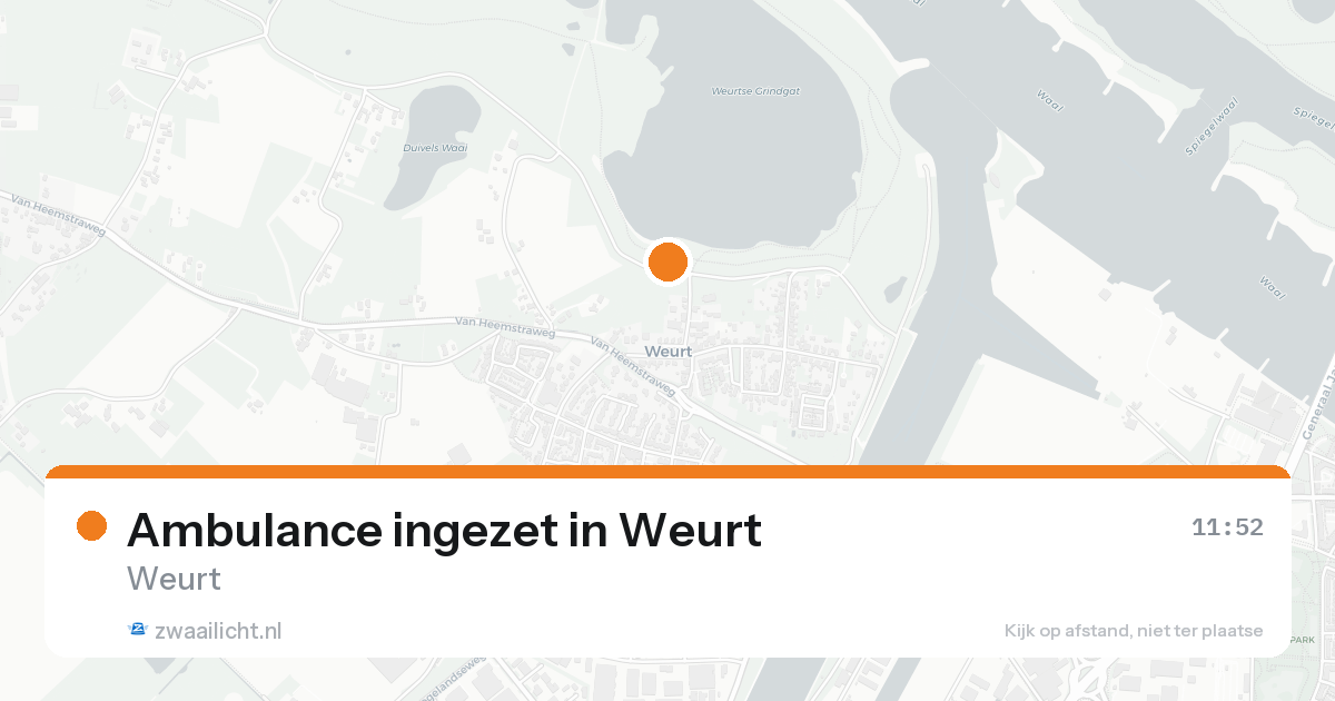 Ambulance ingezet in Weurt — 31 jan 2026