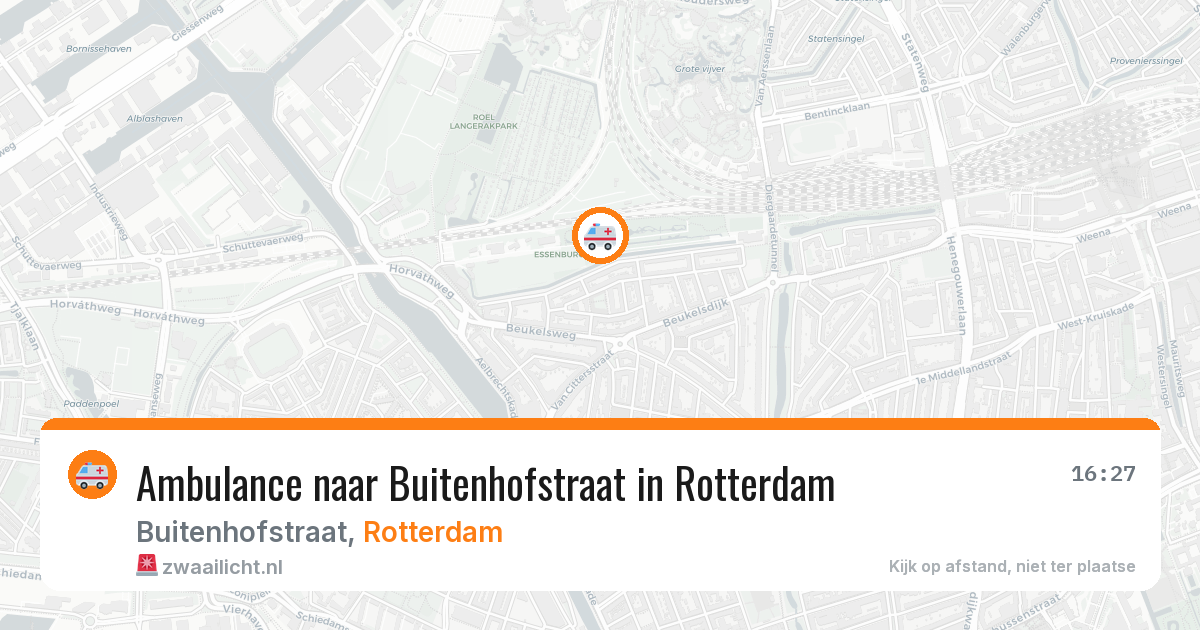 Ambulance naar Buitenhofstraat in Rotterdam — 30 apr 2026