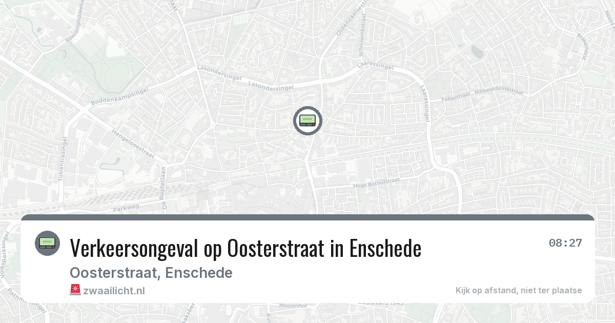Verkeersongeval op Oosterstraat in Enschede — 11 jun 2026