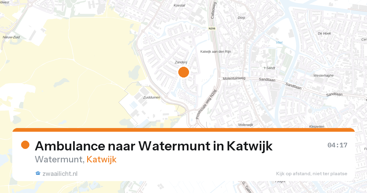 Ambulance naar Watermunt in Katwijk — 31 mei 2026