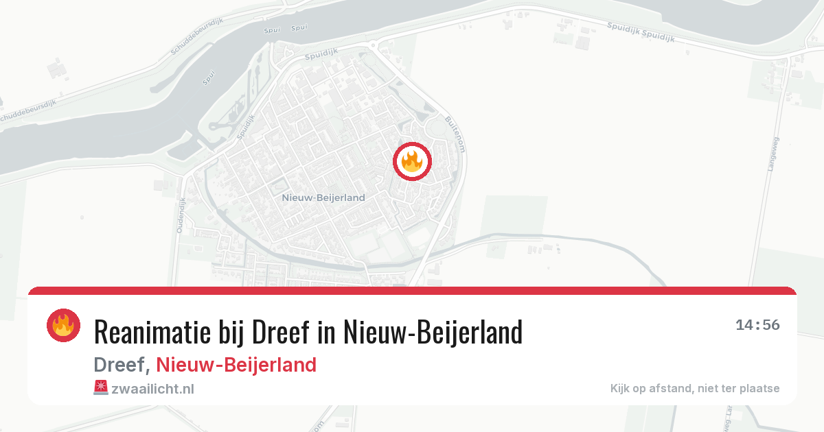 Reanimatie bij Dreef in Nieuw-Beijerland — 30 apr 2026
