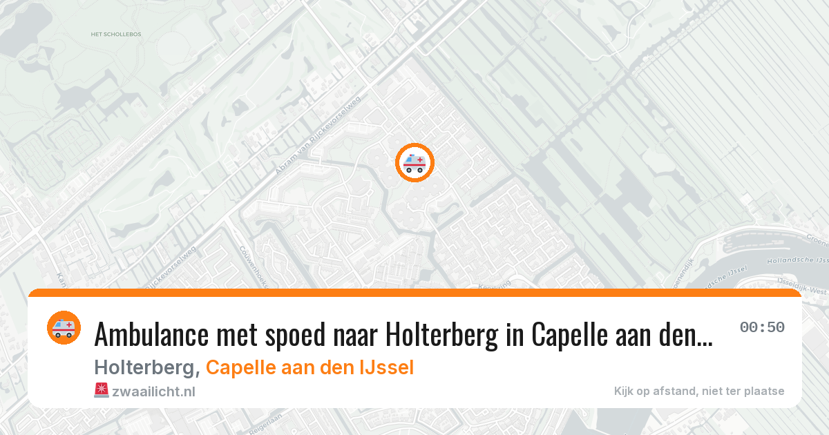 Ambulance met spoed naar Holterberg in Capelle aan den IJssel — 6 apr 2026