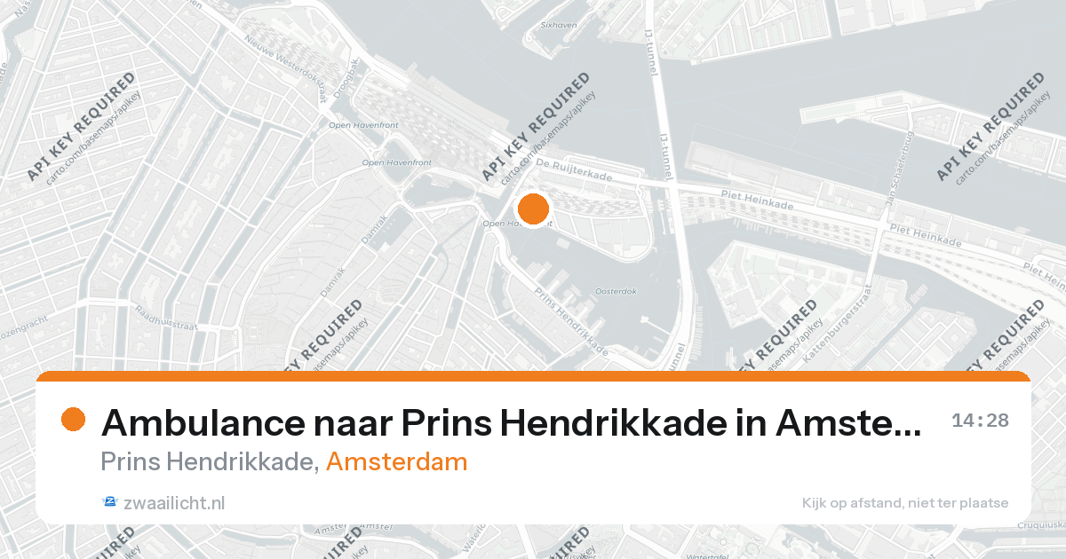 Ambulance naar Prins Hendrikkade in Amsterdam — 26 aug 2026