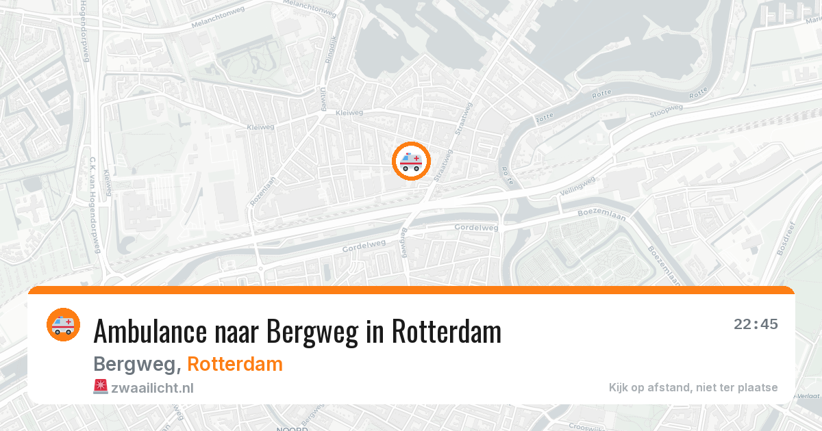 Ambulance naar Bergweg in Rotterdam — 12 jul 2026