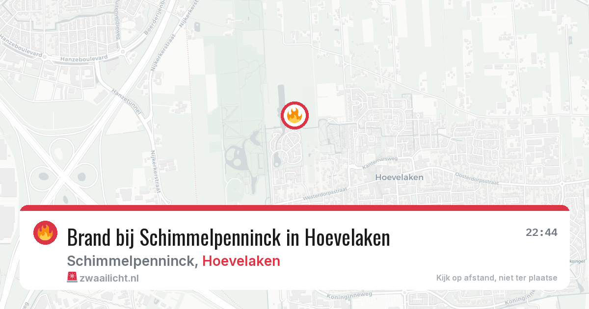 Brand bij Schimmelpenninck in Hoevelaken — 19 jun 2026