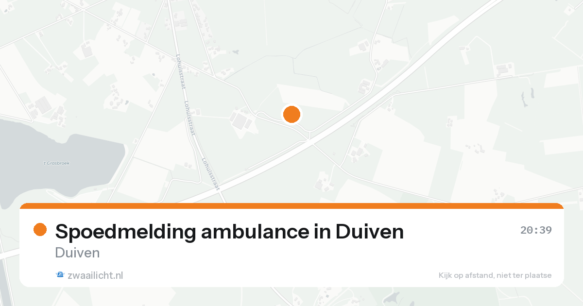 Spoedmelding ambulance in Duiven — 16 aug 2026