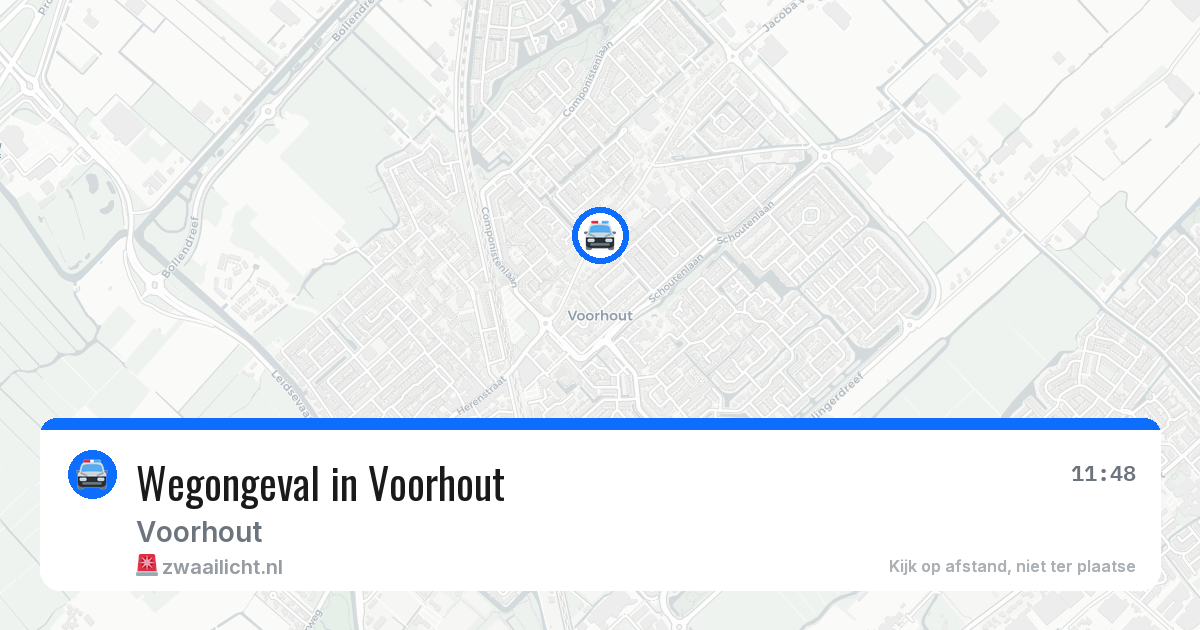Wegongeval in Voorhout — 20 jun 2026