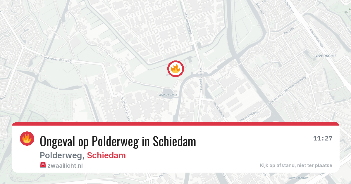 Ongeval op Polderweg in Schiedam — 15 jun 2026
