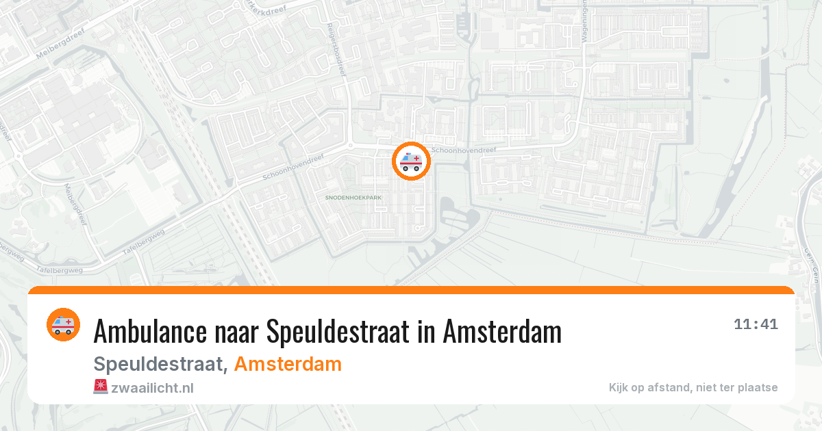 Ambulance naar Speuldestraat in Amsterdam — 28 jun 2026