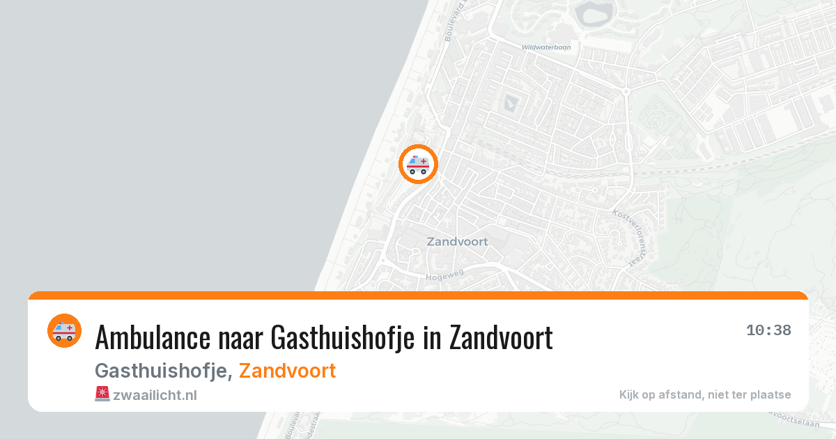 Ambulance naar Gasthuishofje in Zandvoort — 12 apr 2026