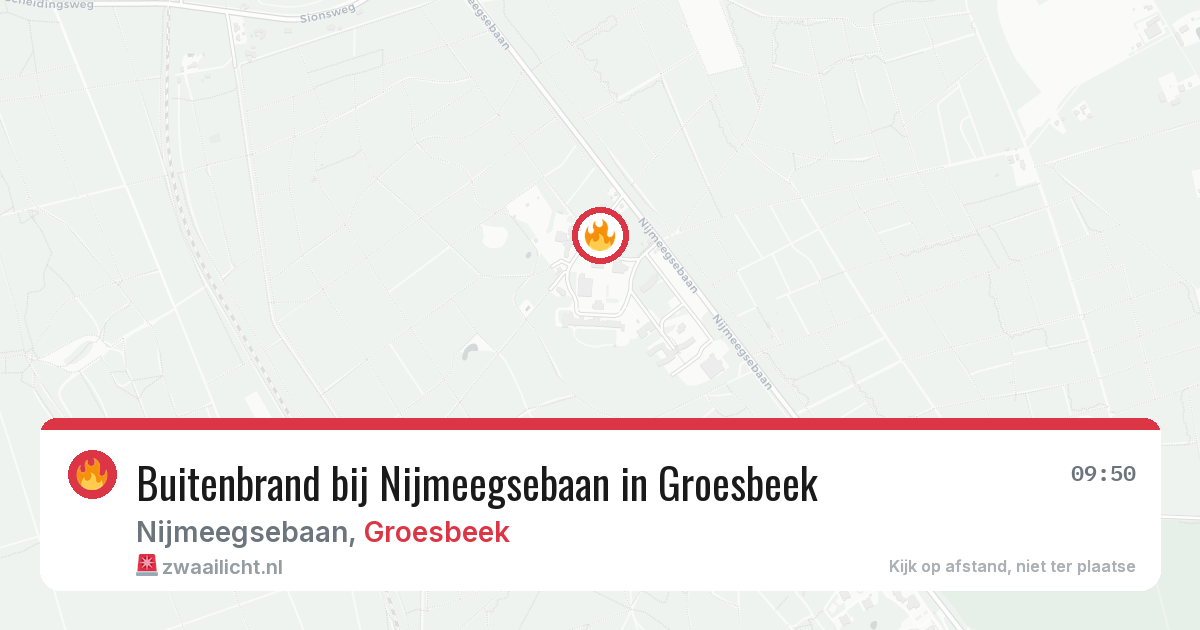 Buitenbrand bij Nijmeegsebaan in Groesbeek — 1 jun 2026