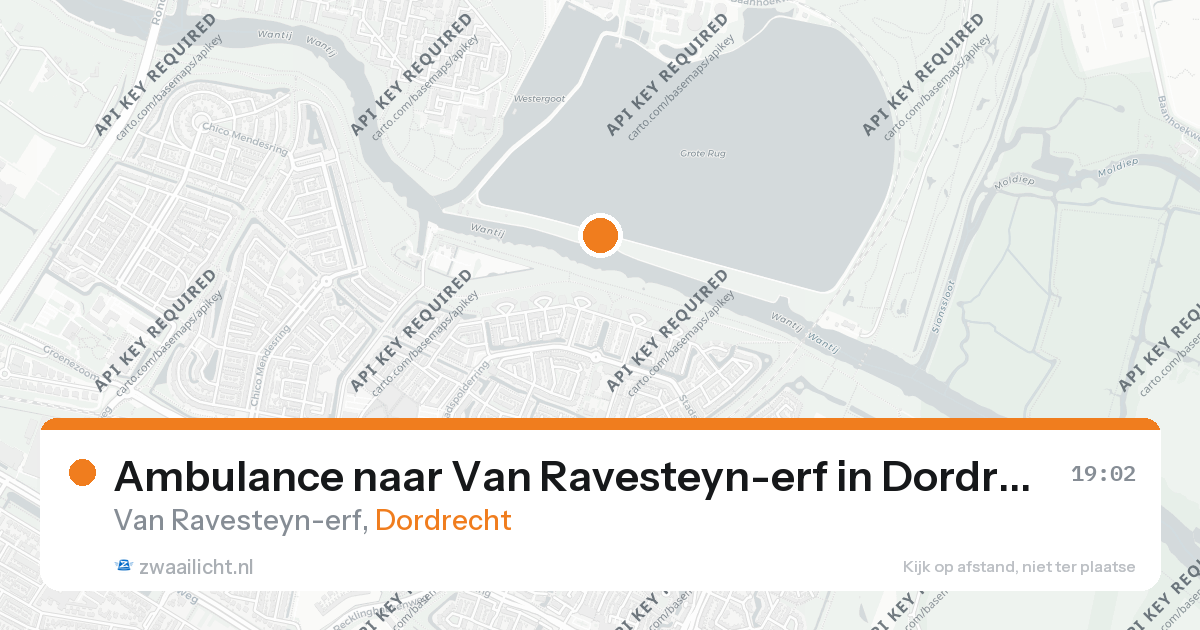 Ambulance naar Van Ravesteyn-erf in Dordrecht — 26 aug 2026