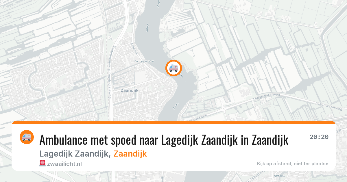 Ambulance met spoed naar Lagedijk Zaandijk in Zaandijk — 8 mrt 2026