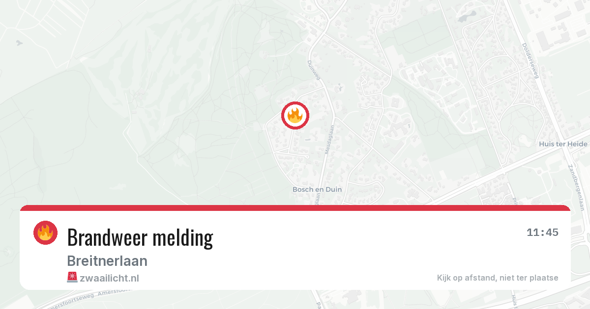 Brandweer melding — 7 mei 2026