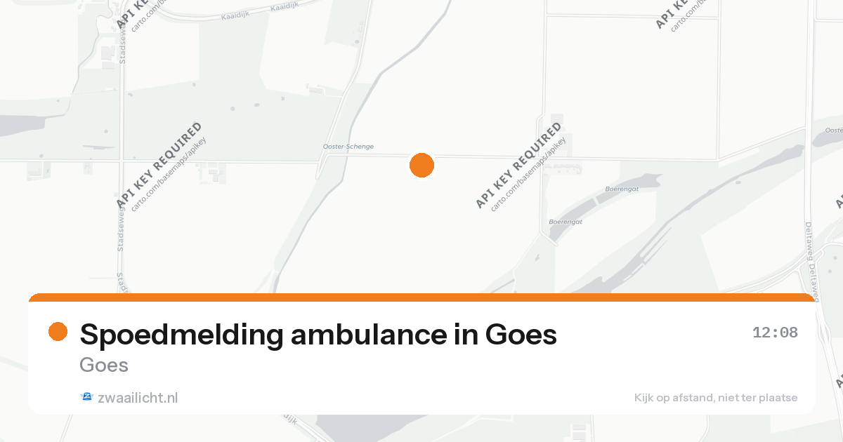 Spoedmelding ambulance in Goes — 26 aug 2026