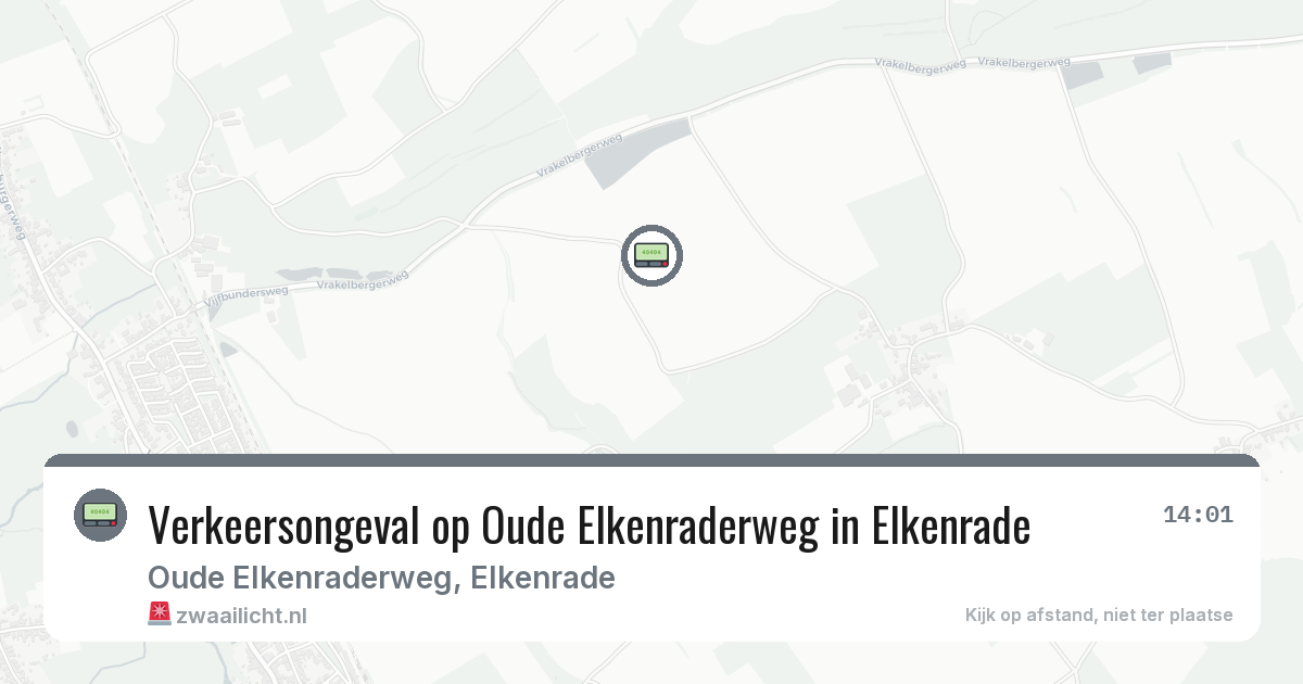 Verkeersongeval op Oude Elkenraderweg in Elkenrade — 11 jul 2026