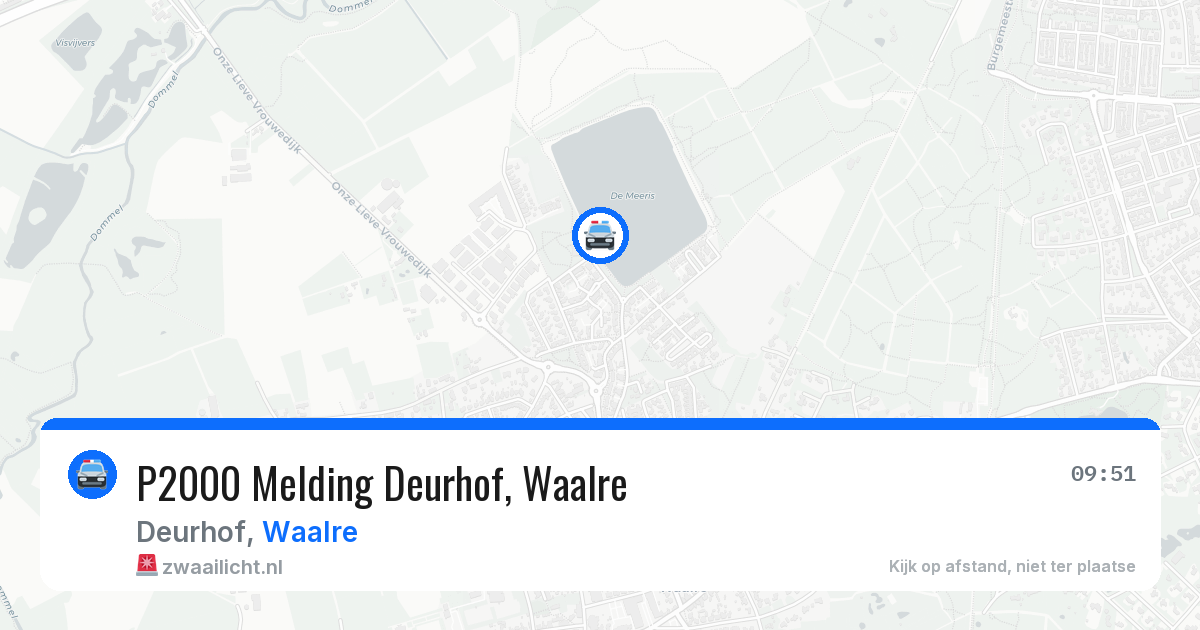 P2000 Melding Deurhof, Waalre — 21 jun 2026