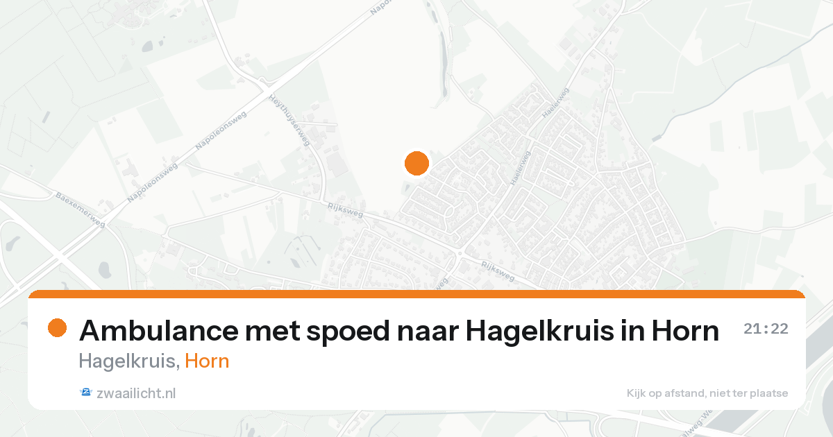 Ambulance met spoed naar Hagelkruis in Horn — 7 feb 2026