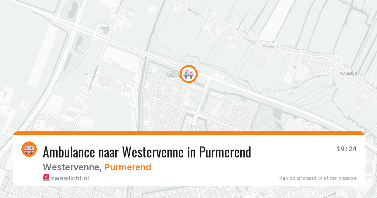 Ambulance naar Westervenne in Purmerend — 9 jun 2026