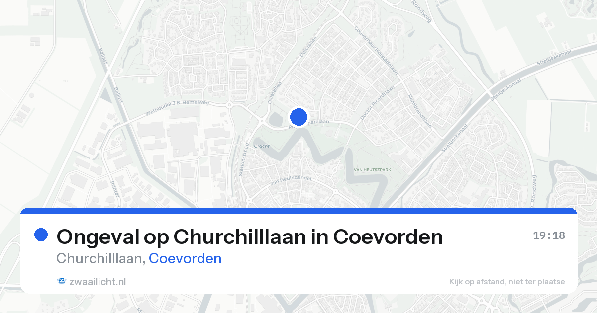 Ongeval op Churchilllaan in Coevorden — 21 aug 2026