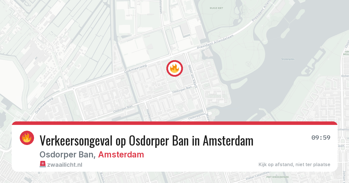 Verkeersongeval op Osdorper Ban in Amsterdam — 2 apr 2026