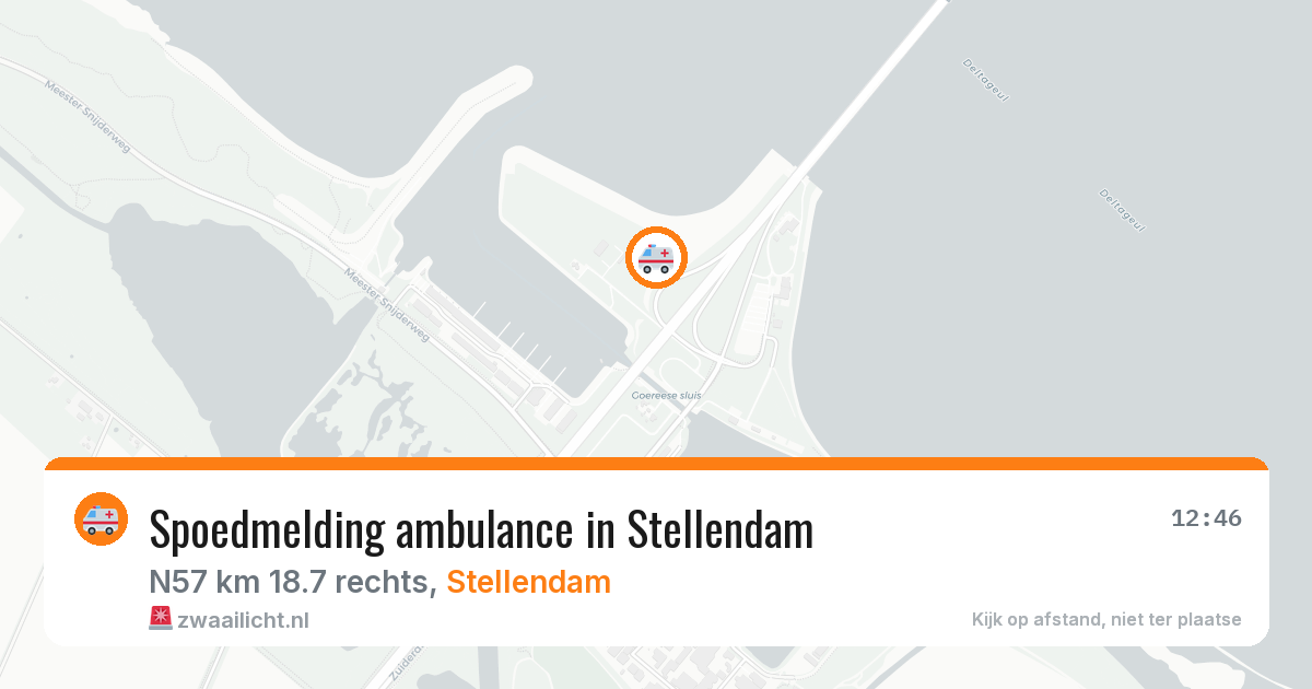 Spoedmelding ambulance in Stellendam — 13 aug 2026
