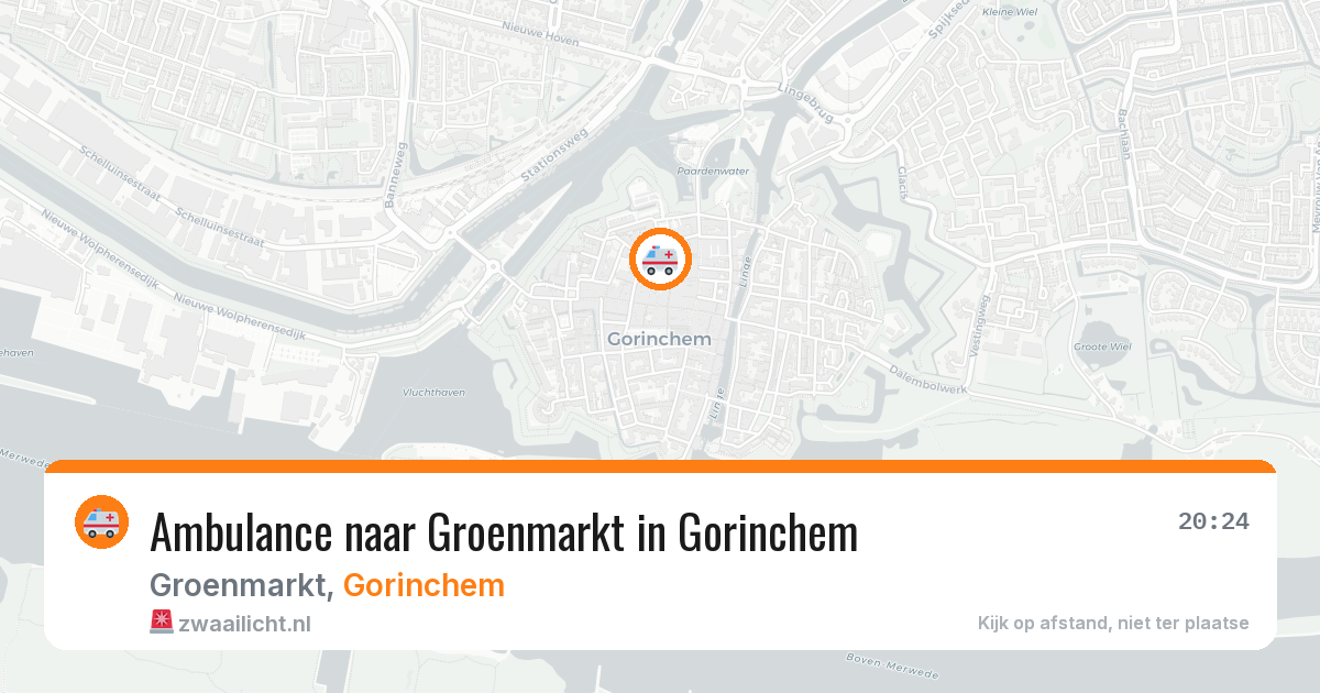 Ambulance naar Groenmarkt in Gorinchem — 15 jul 2026