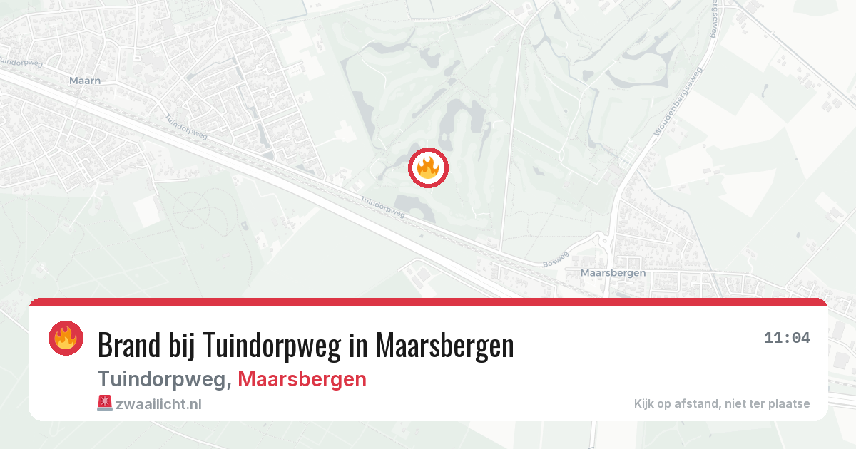Brand bij Tuindorpweg in Maarsbergen — 12 mei 2026