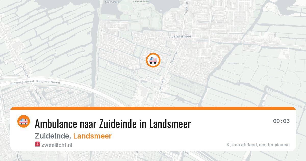 Ambulance naar Zuideinde in Landsmeer — 4 apr 2026