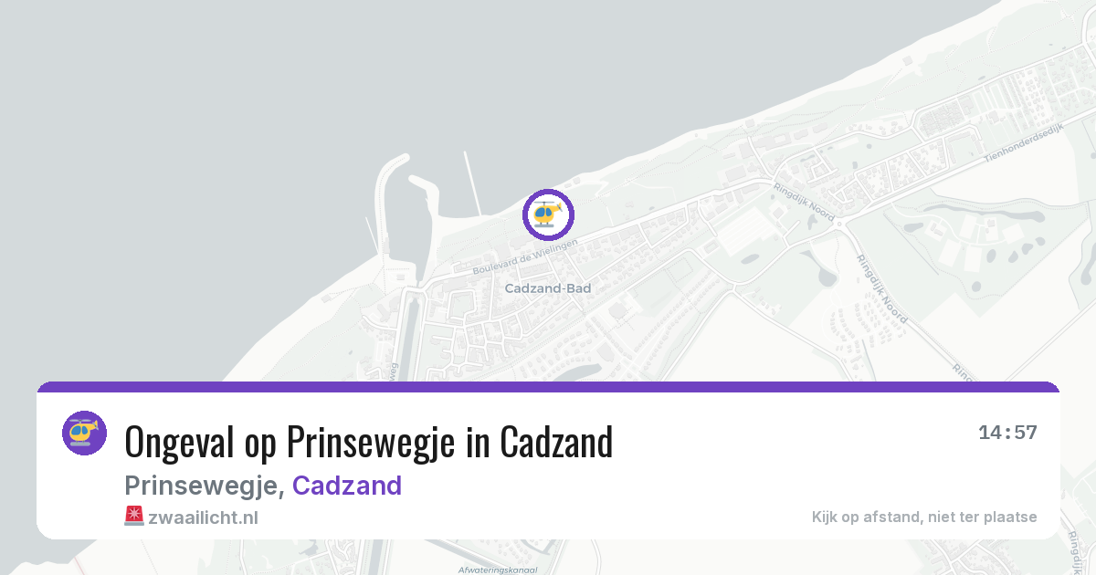 Ongeval op Prinsewegje in Cadzand — 3 jul 2026