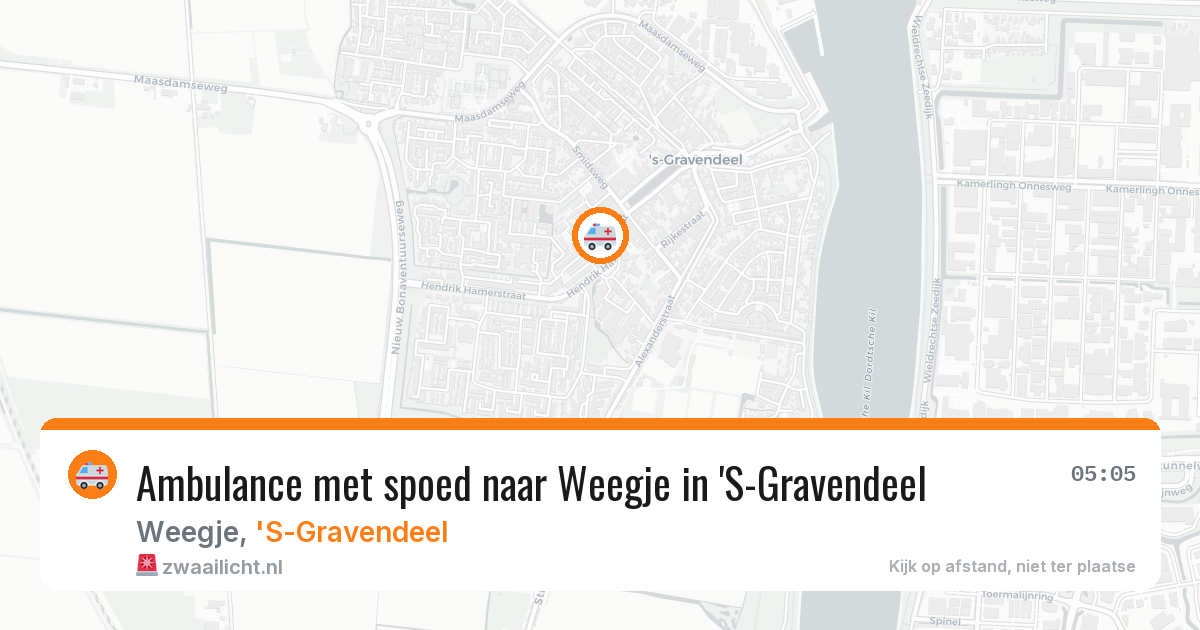 Ambulance met spoed naar Weegje in 'S-Gravendeel — 27 jan 2026
