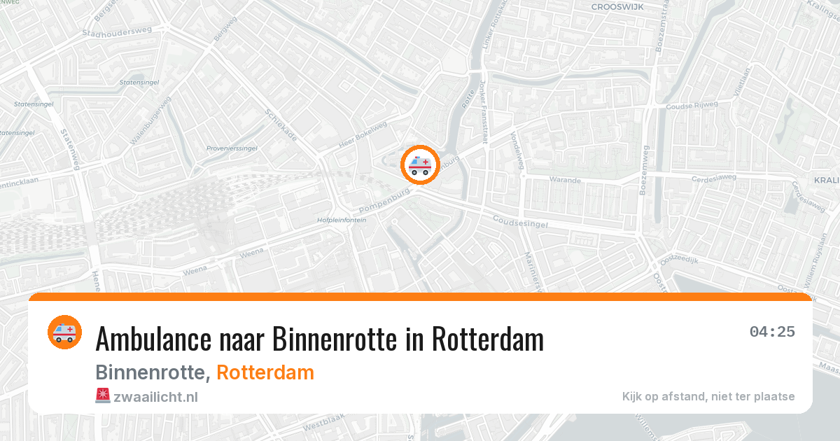 Ambulance naar Binnenrotte in Rotterdam — 31 jul 2026