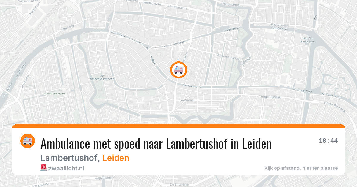 Ambulance met spoed naar Lambertushof in Leiden — 1 jul 2026