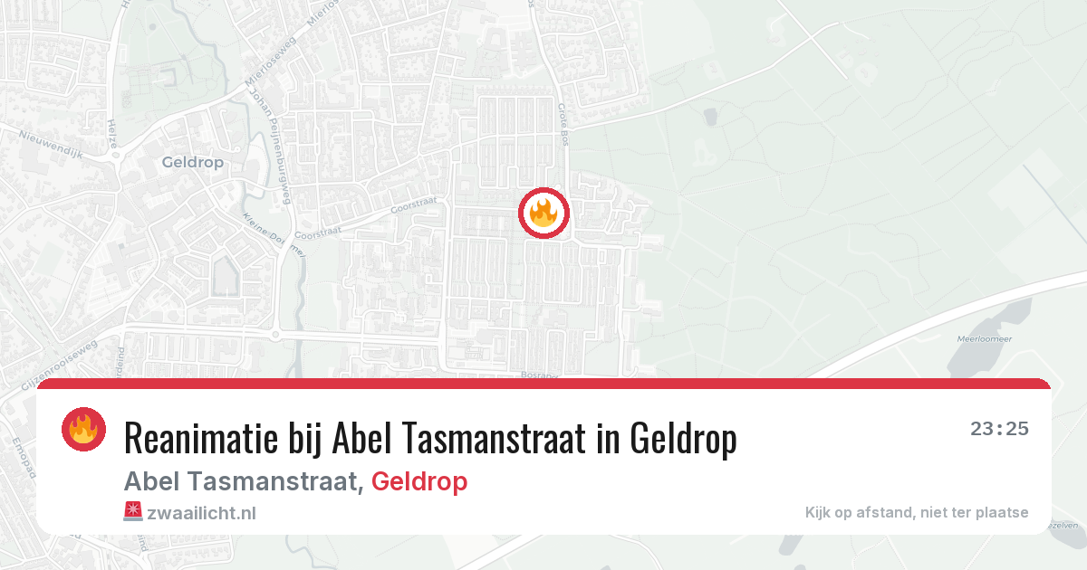 Reanimatie bij Abel Tasmanstraat in Geldrop — 21 jun 2026