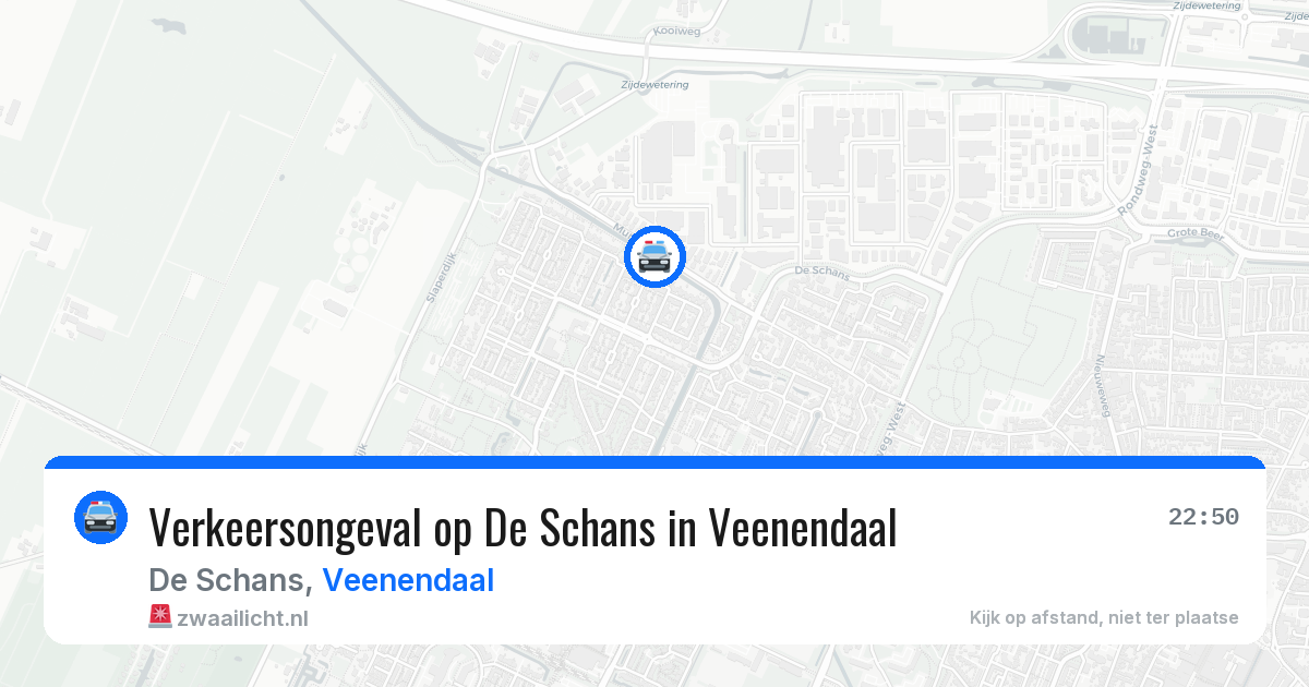 Verkeersongeval op De Schans in Veenendaal — 28 mrt 2026
