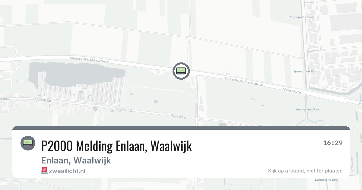 P2000 Melding Enlaan, Waalwijk — 12 aug 2026