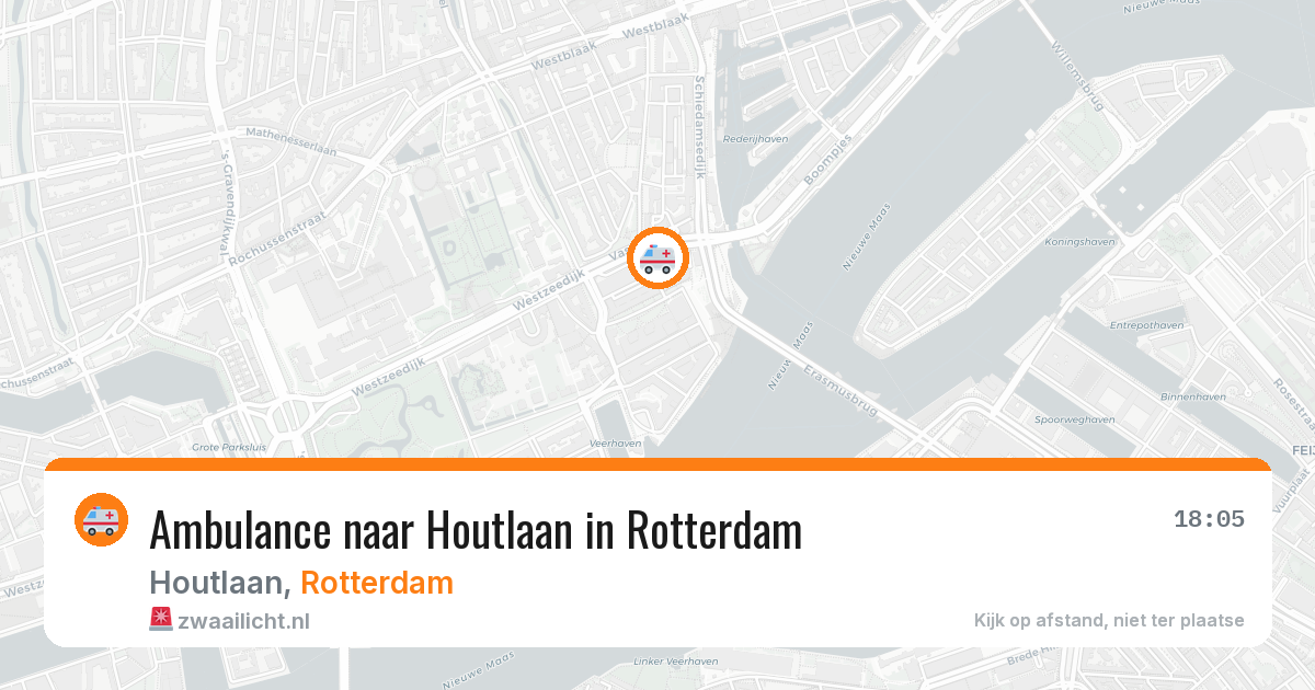 Ambulance naar Houtlaan in Rotterdam — 19 jul 2026